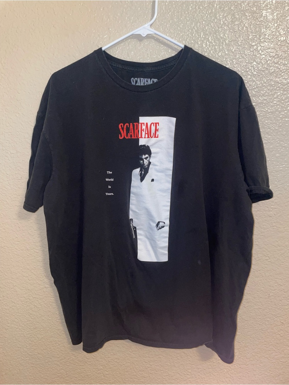 Scarface Black Graphic Tee - Iconic Movie Print